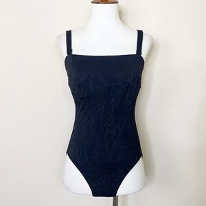 Seafolly Navy Textured One-Piece Swimsuit